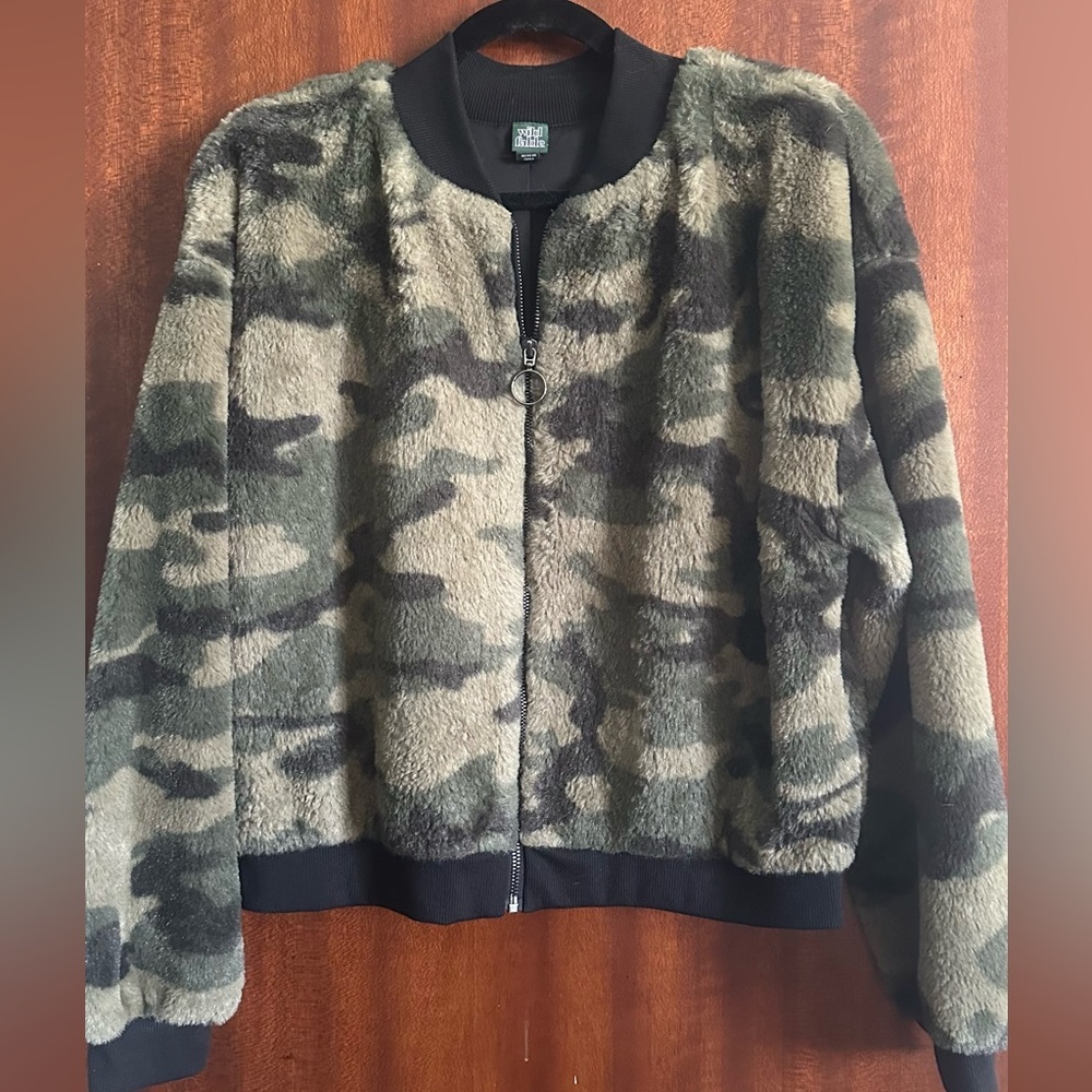 Wild Fable - Camouflage Fleece Zip-Up Jacket